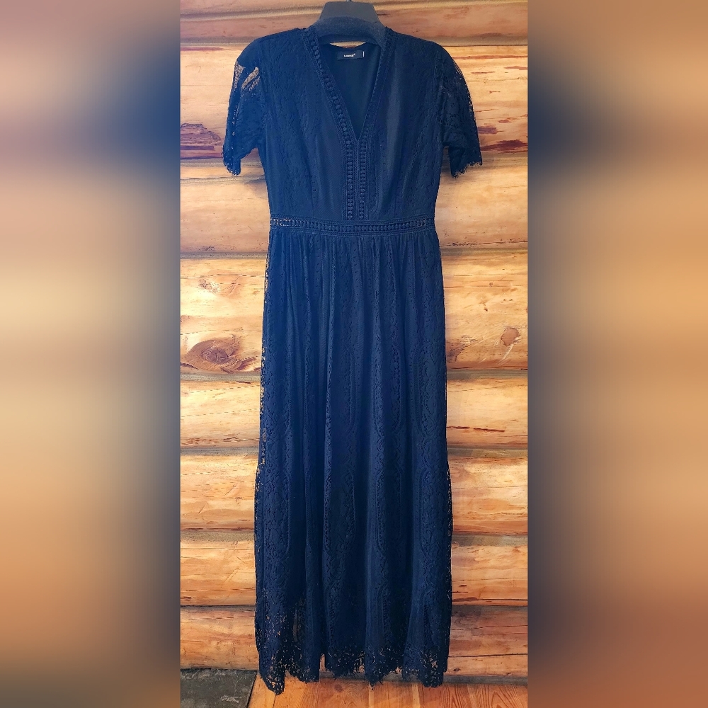 Vintage Black Lace Dress